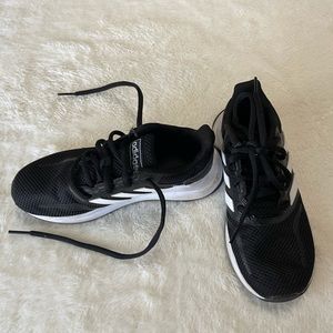 Adidas RunFalcon Black & White Sneaker Shoes Kids Unisex Size 1
